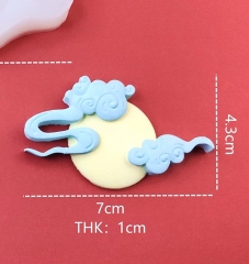 Khuôn Silicon - Bầu Trời - Đám Mây - Mặt Trăng 7cm