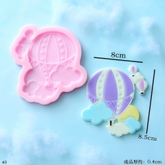 Khuôn Silicon - Bầu Trời - Khinh Khí Cầu - Set 3 Kèm Mây