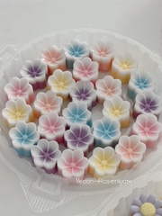 [10 cup] Khuôn Silicon - Cup Set 5cm - M18 - Hoa Sứ