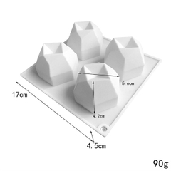 Khuôn Silicon - Bia - Vuông - Chậu Trụ 5.6cm