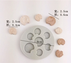 Khuôn Silicon - Bánh Quy Tròn Vỡ 2.5cm TH 7c