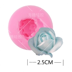 Khuôn Silicon - Hoa Hồng Nở Nghiêng 2 Lựa Chọn - 3cm