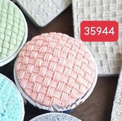 Khuôn Silicon - Viền Mảng Tròn - #2 Mặt Đan Sợi 9.2cm