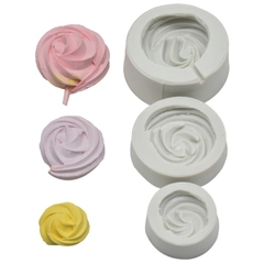 Khuôn Silicon - Hoa Thị - Sò Xoắn Set 3 - 2.6 > 4.5cm