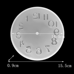 Khuôn Silicon - Đồng Hồ - Số 15cm
