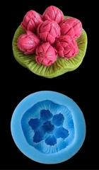 Khuôn Silicon - Hoa Sen Nụ - Búp Sen Kèm Lá 4.7cm 7c