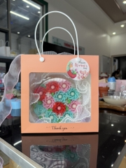 Túi Giấy - Quai Xách - Vuông 20x20x10cm - Túi Hồng