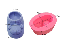 Khuôn Silicon - Em Bé Giày - Gấu 7.5cm 1c