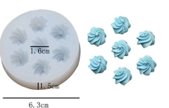 Khuôn Silicon - Hoa Cúc - Hoa Thị Xoay 1.6cm