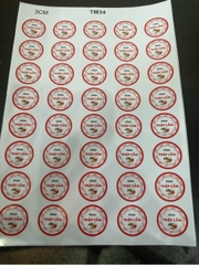 Decal Chủ Đề Trung Thu - Tem Nhân Bánh