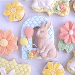 Khuôn Silicon - Động Vật - Con Thỏ - Vĩ 2 Thỏ