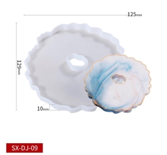 Khuôn Silicon - Mặt Ép Trơn - Tròn Lỗ DJ09