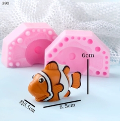 Khuôn Silicon - Biển - Cá NeMo 2 Mảnh 8.5cm