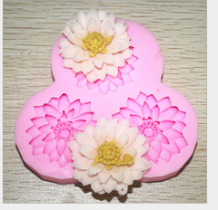 Khuôn Silicon Hoa Thược Dược - 4.5cm - 3c
