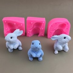 Khuôn Silicon - Động Vật - Con Thỏ Nghiêng Phải