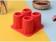 Khuôn Silicon - Bia - Vuông - Ly 4cm H5 Vĩ 4c