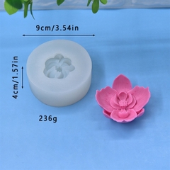 Khuôn Silicon - Hoa Lan cánh cong 7cm