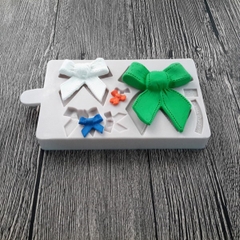 Khuôn Silicon - Cái Nơ - TH Vuông 2-8cm 6c