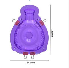 Vĩ Nhựa Cứng - 2 Mảnh - Chai Rượu XO - 15x10cm