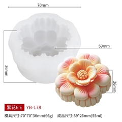 Khuôn Silicon - Hoa Mai Đào Nằm - YB-178