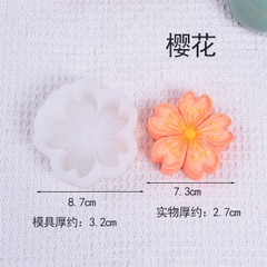Khuôn Silicon - Hoa Mai Đào - 5 cánh 7.3cm
