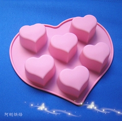 Khuôn Silicon - Trái Tim Trơn - 6c 7cm Hình Tim