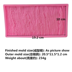 Khuôn Silicon - Viền Mảng Họa Tiết - Vân Gỗ 19x10cm