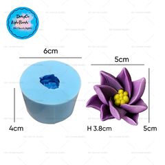 Khuôn Silicon - Hoa Cúc Thái Xoay M11 V12 - 5cm