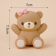 Khuôn Silicon - Động Vật - Gấu Nơ 2 Mảnh 7.5cm