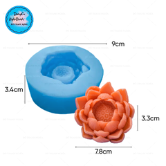 Khuôn Silicon - Hoa Sen Thái Nở - Sen 6cm