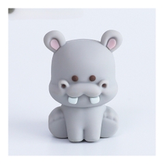 Khuôn Silicon Động Vật Con Hà Mã 2 Mảnh 5.5cm