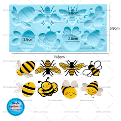 Khuôn Silicon - Côn Trùng - Bé Ong 6c