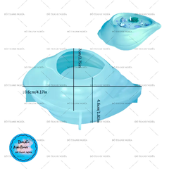 Khuôn Silicon - Sinh Vật Biển- Vỏ Sò Ốc 10.6cm