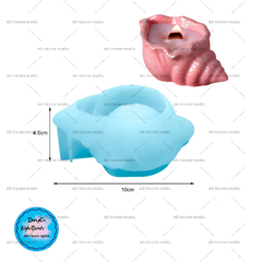 Khuôn Silicon - Sinh Vật Biển- Vỏ Sò Ốc 10cm