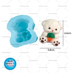 Khuôn Silicon - Mèo Kitty - Khúc Bạch Con Gấu Con Chó Cây Kem 6.6cm
