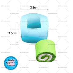 Khuôn Silicon - Bánh Kem Cuộn  3.5cm