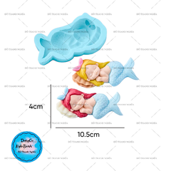 Khuôn Silicon - Biển Tiên Cá - #8 - Nằm Ôm Tóc