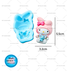 Khuôn Silicon - Mèo Kitty - Mẫu 2