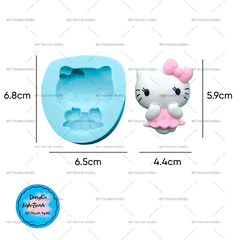Khuôn Silicon - Mèo Kitty - Mẫu 3