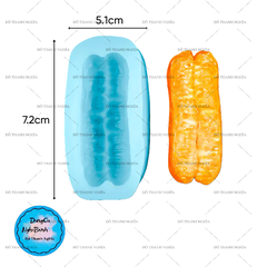 Khuôn Silicon - Bánh Mì Chéo Quẩy  7cm