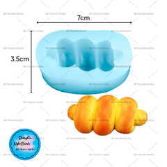 Khuôn Silicon - Bánh Mì Xoắn  7cm