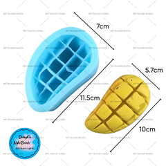 Khuôn Silicon - Trái Cây - Xoài Cắt Miếng 10cm