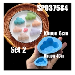 Combo 2 Khuôn Silicon Đám Mây