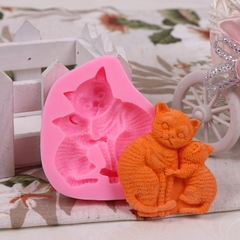 Khuôn Silicon - Động Vật - Mèo Mẹ - Con