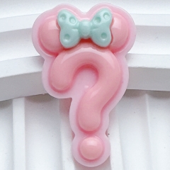 Khuôn Silicon - Dấu Chữ - Dấu Hỏi Nơ 3.5cm