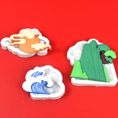 Khuôn Silicon - Ngọn Núi - Kèm Cây 7.3cm