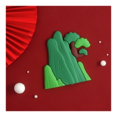 Khuôn Silicon - Ngọn Núi - Kèm Cây 7.3cm