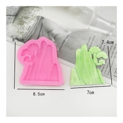 Khuôn Silicon - Ngọn Núi - Kèm Cây 7.3cm