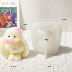 Khuôn Silicon - Động Vật - Con Thỏ Tai Dài 7.5cm