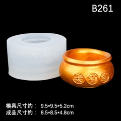 Khuôn Silicon - Hủ Vàng - Tròn 8.5cm